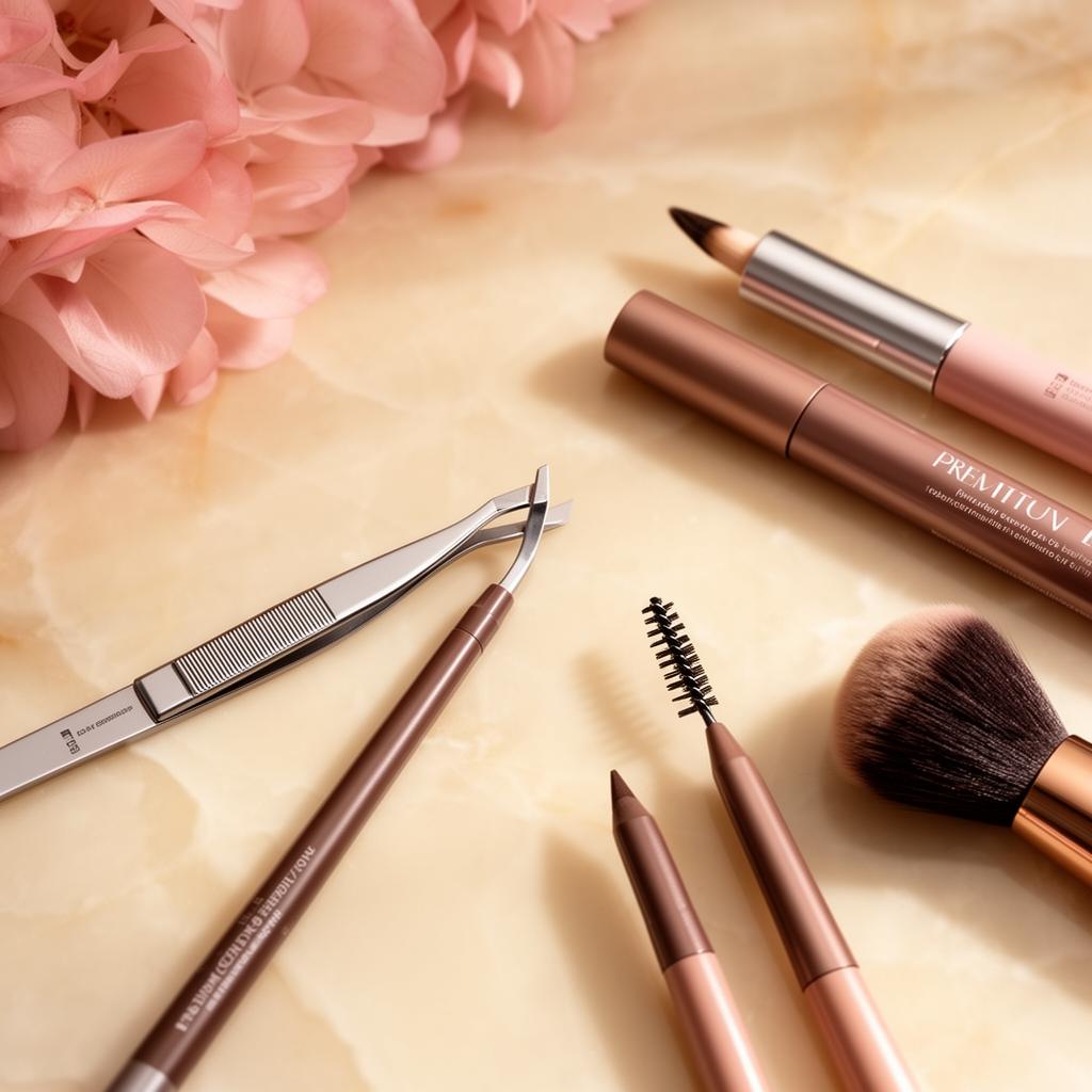 Eyebrow treatments and beauty tools