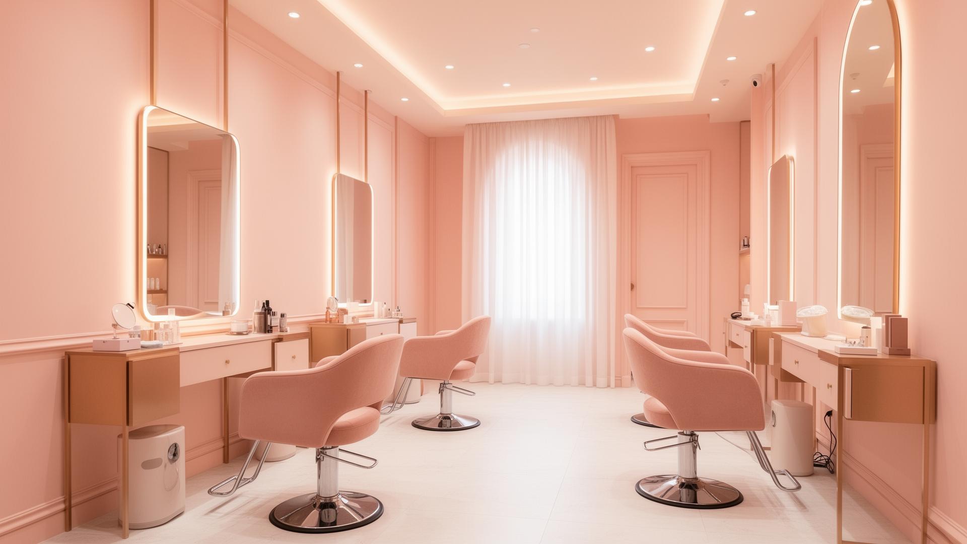 Luxury beauty salon interior